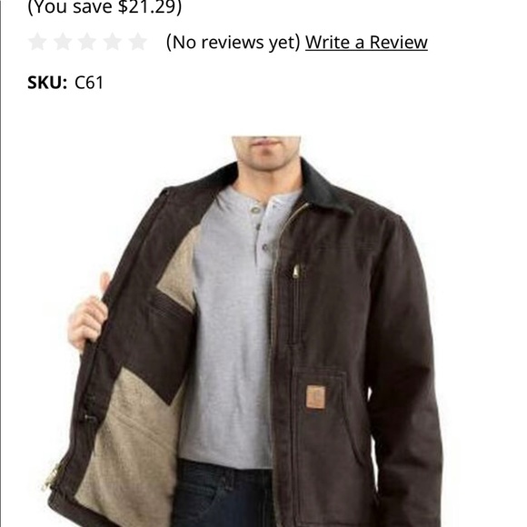 SOLD! Carhartt Sandstone Ridge Sherpa Lined Coat - Picture 2 of 8